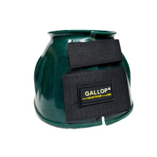 (Pony, Green) Gallop Ribbed PVC Horse Overreach Boots