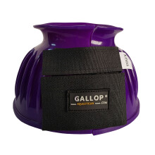 (Pony, Purple) Gallop Ribbed PVC Horse Overreach Boots