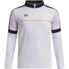 (9-10 Years, White/Navy) Under Armour Childrens/Kids Quarter Zip Training Track Top