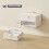 Homcom Mesitas de Noche Blanco 40 x 30 x 25 cm 6