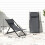 Outsunny 2 Tumbonas Plegables Gris 60 x 100 x 85 cm 6