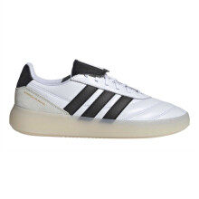 (8 UK, White/Black) Adidas Mens Barreda 3 Stripes Leather Trainers