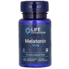 Melatonina 10 mg 60 cápsulas vegetarianas LIFE Extension