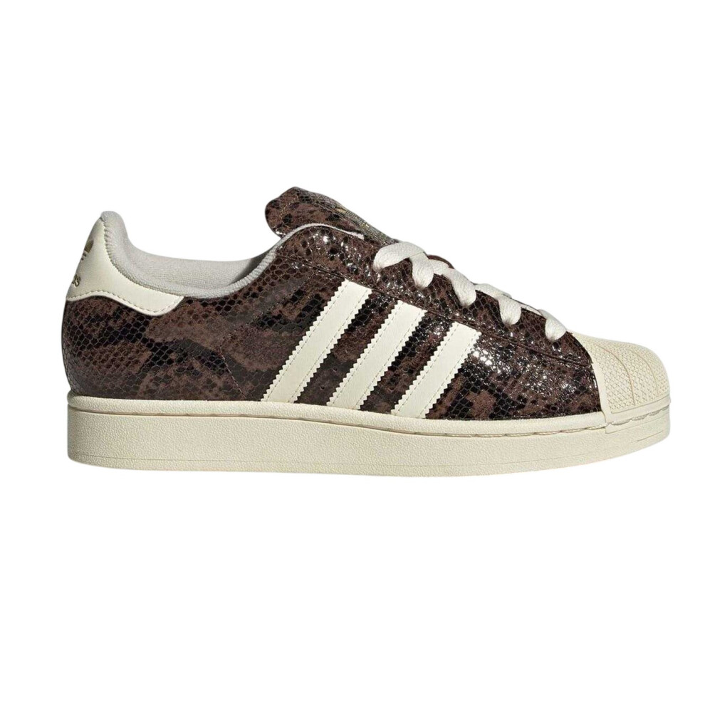 Adidas (6 Uk R, Brown/Cream) Womens/Ladies Originals Superstar 82 Snakeskin Leather Trainers
