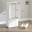 Homcom Armario para Dormitorio Blanco 80 x 50 x 180 cm 3