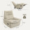 Homcom Sillón Relax Reclinable Beige 97 x 94 x 98 cm 3