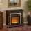 Homcom Chimenea Eléctrica Marrón 80 x 21.6 x 67.8 cm 6