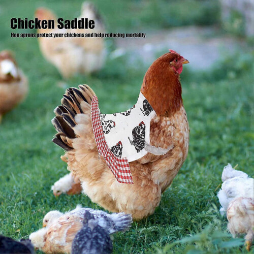 (A) Fjäderfätillbehör Kycklingsadel Hönförkläde Vingfjäderskydd Elastiskt Skydd 2