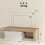 Homcom Mueble de TV Bicolor 140 x 40 x 48 cm 3
