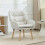 Homcom Butaca de Salón Beige 68 x 74 x 89 cm 2