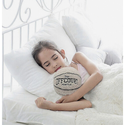 Cuscino decorativo 3D da basket, morbido peluche imbottito per divano, camera da letto e sala giochi 2