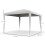 Outsunny Carpa para Jardín Blanco 293 x 293 x 252 cm 6