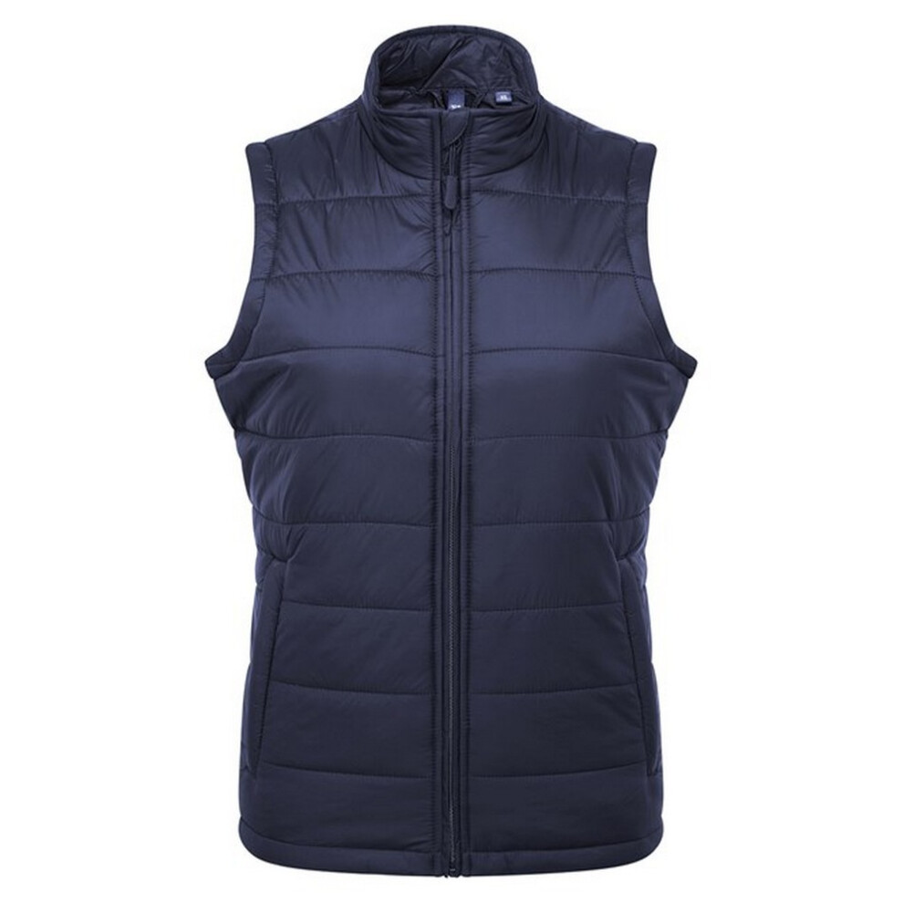 Premier Womens/Ladies Recyclight Gilet (Navy) - Size X-Small - Image 2