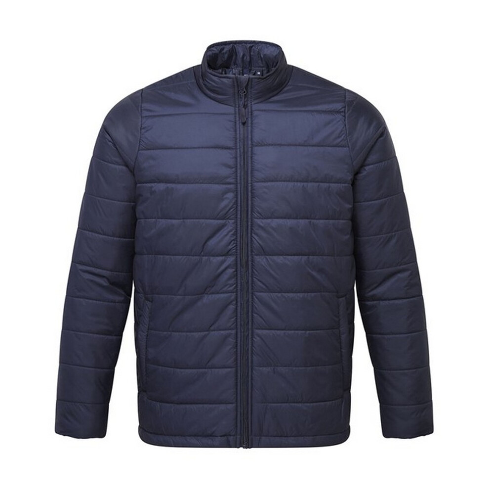 Premier (L, Navy) Mens Recyclight Padded Jacket