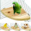 (10cm) Elevated Wooden Perch Platform for Hamster Gerbil Rat Small Pet Cage Accessory 4