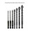 (6Pcs) Premium Threaded Cross Drill Bit Set - 3/4/5/6/8/10/12mm - 5/6/7 Piece Choice 4