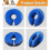 (Blue, XL) Inflatable Dog Collar Surgery Cone - Quick Release Adjust Fit Stop Stitch Bite Lick Wound 4