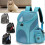 (Blue Black, L) Breathable Foldable Puppy Shoulder Carrier Compact Space-Saving for Vet Visits 2