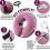 (Pink, S) Inflatable Dog Collar Surgery Cone - Quick Release Adjust Fit Stop Stitch Bite Lick Wound 2