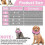 (Pink, S) Inflatable Dog Collar Surgery Cone - Quick Release Adjust Fit Stop Stitch Bite Lick Wound 3