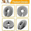 (Gray, M) Inflatable Dog Collar Surgery Cone - Quick Release Adjust Fit Stop Stitch Bite Lick Wound 4