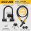 SIGTUNA Bicycle Lock - Yellow - 1.2m Cable - 16mm - 3 Security Keys 2