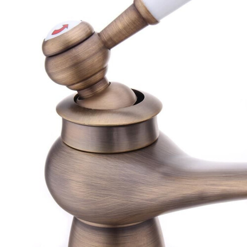 TEMPSA Retro Rotating Mixer Tap for Bathroom and Kitchen, Bronze 1