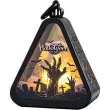 Halloween Pumpkin Candle Holder Plastic Table Decor for Indoor Outdoor