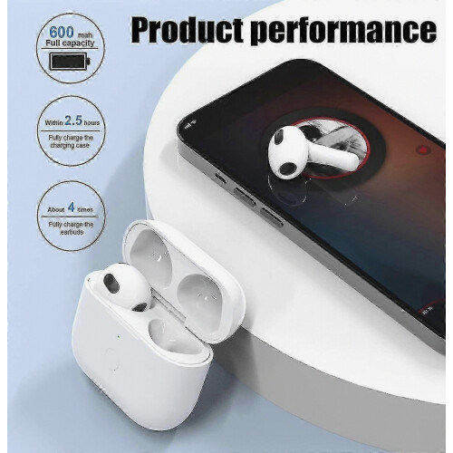Earphone Charging Case with 450mAh Wireless Charging, Bluetooth Sync and Quick Pairing Support 2