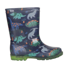(7 UK Child, Navy) Mountain Warehouse Childrens/Kids Splash Unicorn And Rainbow Light Up Wellington Boots