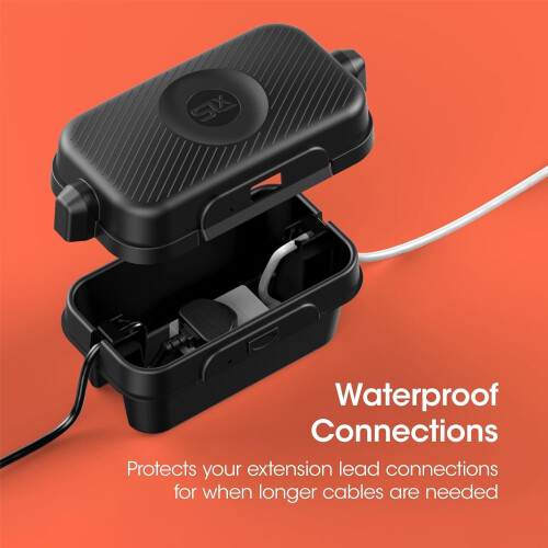 SLx Small Weatherproof Outdoor Electrical Box IP56 Extension Lead Protector 2