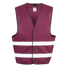 (L/XL, Burgundy) Result Adults Unisex Safeguard Enhance Visibility Vest