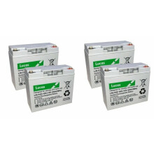 4 x 12V 22AH (Replace 17AH 18AH 19AH 20AH 21AH) Lucas AGM/GEL Battery