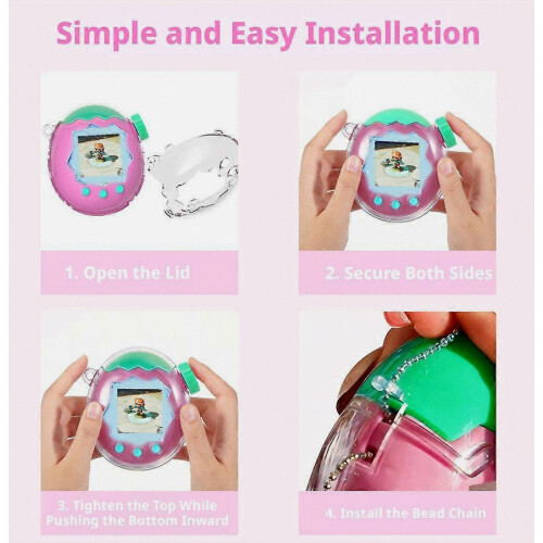 Protective Case for Tamagotchi Paradise, High-Transparency Viewing, Openable Design, Durable Clear Shell 1