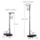 Freestanding Netball Post 245.5-305 cm Height Adjustable Portable w/ Wheels 4