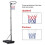Freestanding Netball Post 245.5-305 cm Height Adjustable Portable w/ Wheels 5