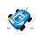 (Blue) Children's water spray swimming ring 2