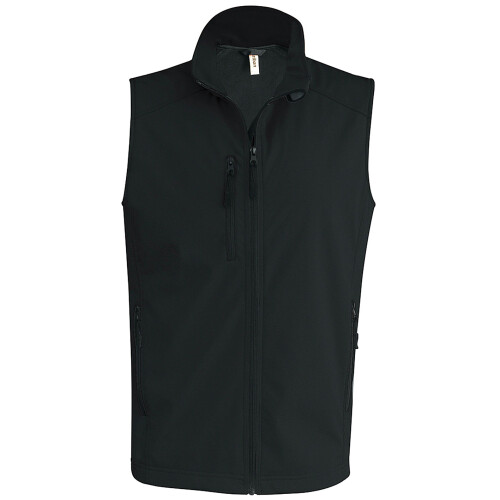 (M, Black) Kariban Mens Contemporary Softshell 3 Layer Performance Bodywarmer
