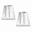 Construction Crack Width Ruler 2-Pack Transparent Scratch and Spot Inspection Tool AS 4