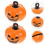 Pumpkin-Shape Copper Bells 20-Piece Orange Set for Pets 4