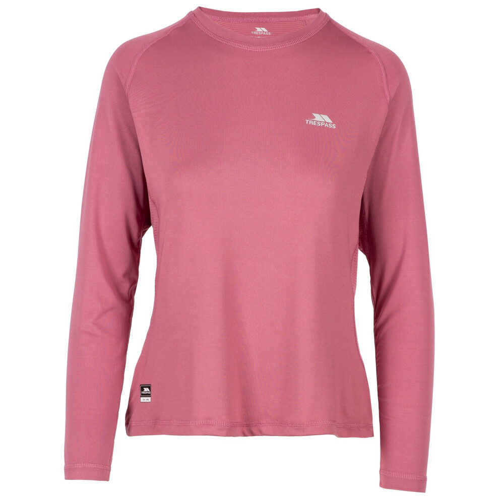 Trespass Women's Ivana Base Layer Top - Rose Blush - Xs - Rose Blush - 88% Polyester/12% Elastane - Image 3