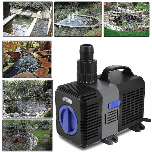 Energy Efficient 3000 L/H Filter Pump for Streams and Water Features, Low Consumption Water Pump with Durable Performance 2