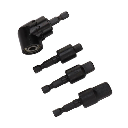 360 Degree Rotatable Hex Shank Socket Adapter 105 Angle Screwdriver Drill Bit Set 1