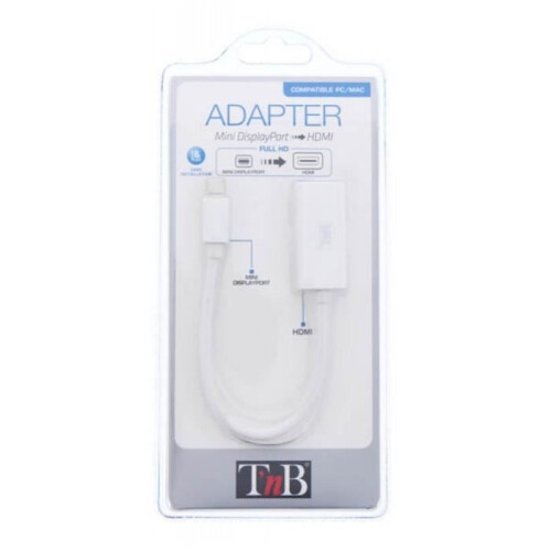 Videoadapter - T'nB - MIDPHDMI - Mini DisplayPort naar HDMI - 1080p - Ultracompact 2
