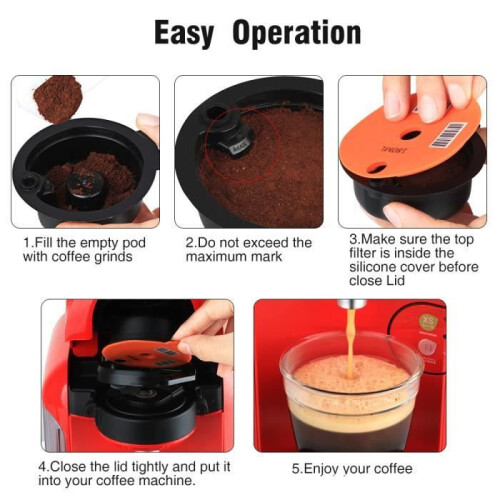 Filtre à café permanent - JOULLI - Bosch Tassimo - 60 ml - Réutilisable - Facile à nettoyer 2