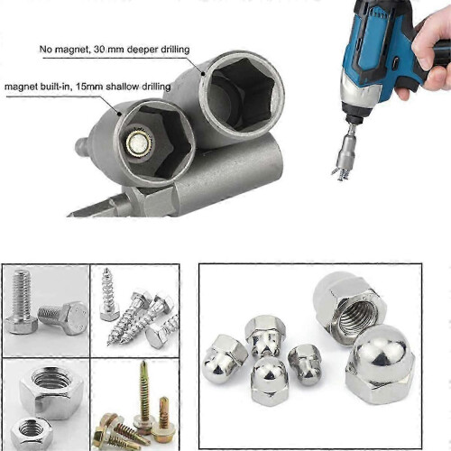 Impact Ready Magnetic Nut Driver Bit Set 6mm to 19mm 2