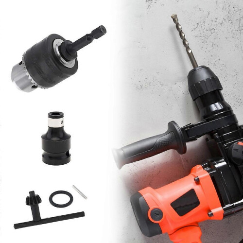 3/8 to 1/2 Impact Driver Chuck Adapter Kit for Drill Hex Shank Conversion 1