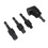 360 Degree Rotatable Hex Shank Socket Adapter 105 Angle Screwdriver Drill Bit Set 4