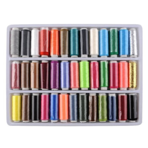 Sewing thread - SG - Box of 39 spools - 250 meters - Polyester - 39 assorted colors 2