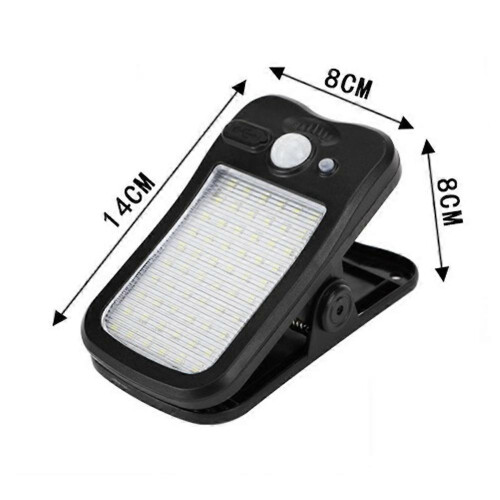 Clip On Solar Motion Light USB Charging Flood Security Light for Fence Railling Camping 2